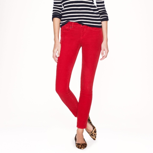 red skinny jeans womens